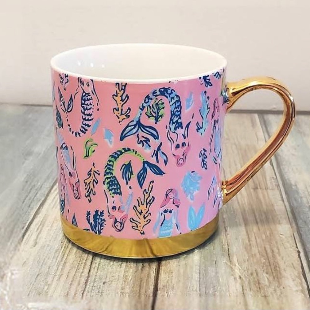 Lilly Pulitzer mermaid mug